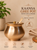 KAANSA GHEE POT WITH LID & SPOON - 500 ml