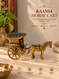 HORSE CART- TRADITIONAL HANDICRAFT BRASS HORSE CART