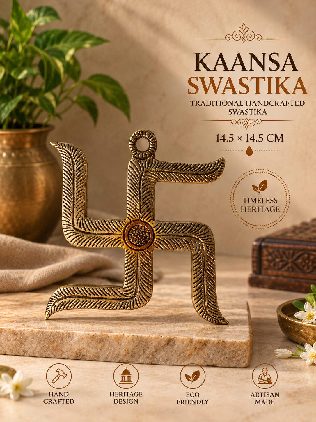 SWASTIKA: TRADITIONAL HANDCRAFTED SWASTIKA